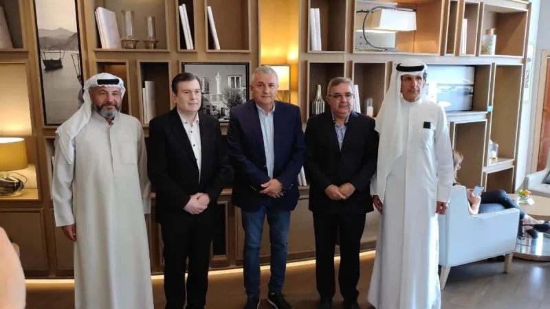 Morales llevó el potencial jujeño a la mesa de trabajo del grupo empresario Dutco en Dubái