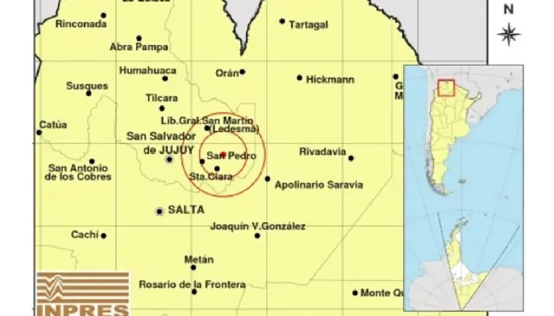 Un sismo sacudió Jujuy y parte de Salta