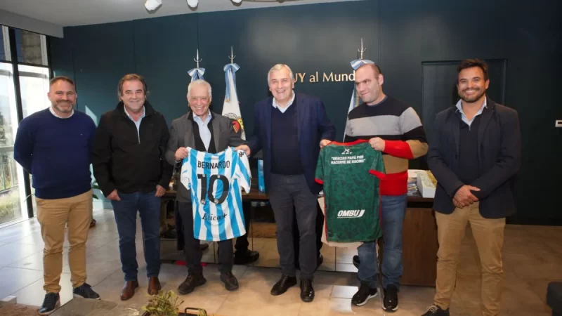 Morales recibió a los presidentes de Racing Club y Agropecuario