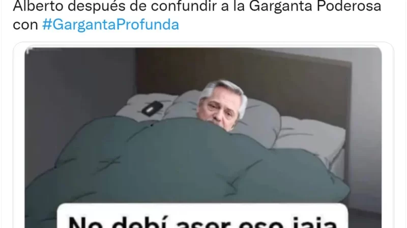 “Garganta profunda”: el error de Alberto Fernández que desató una catarata de memes
