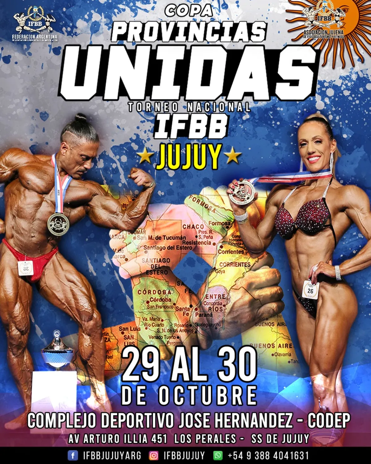 Torneo. Se realizará en Jujuy la Primera Edición de la Copa de las Provincias Unidas- Argentinas de Fisicoculturismo y Fitness