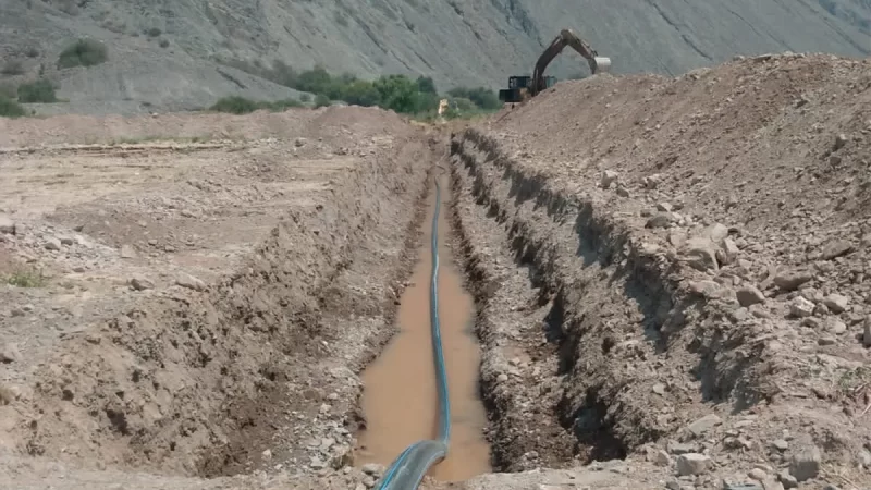 Nueva obra en Purmamarca de provisión de agua potable en la comunidad de Coquena