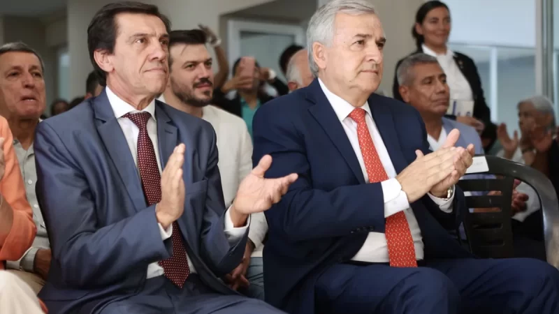 El gobernador Morales y el ministro Sadir inauguraron una escuela de formación laboral en Libertador