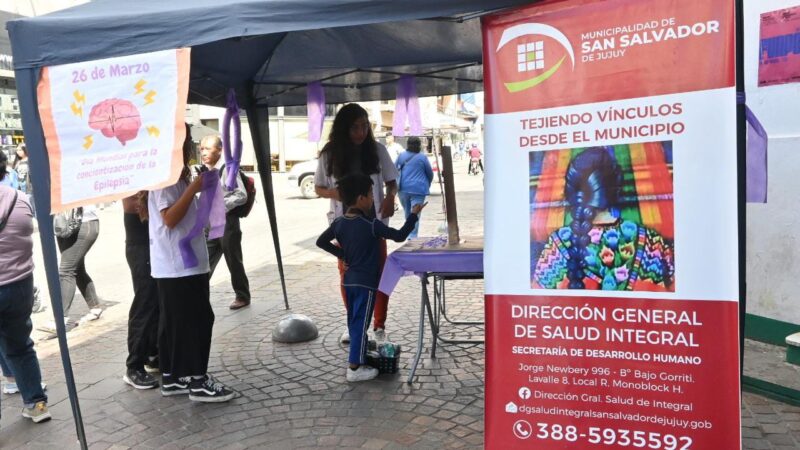 La Municipalidad de San Salvador de Jujuy llevó a cabo campaña por el Día de la Concientización de la Epilepsia